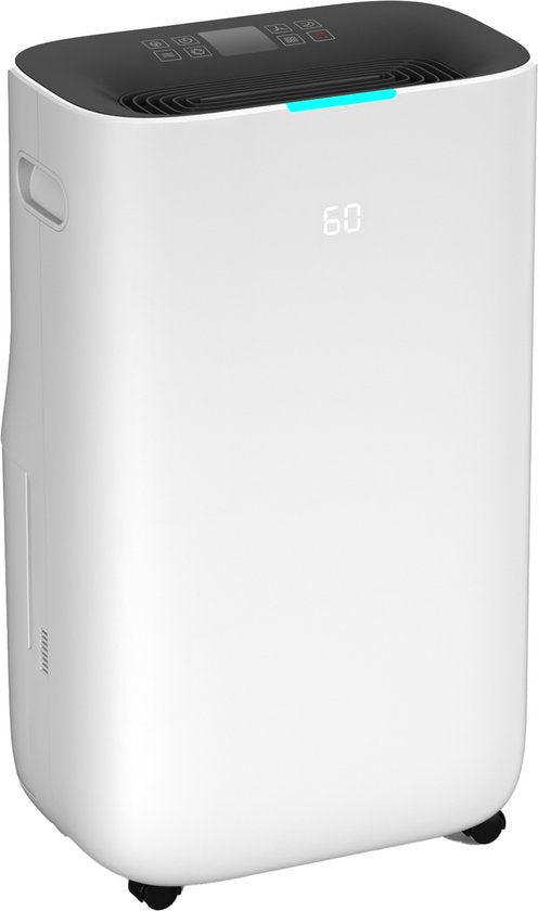 Komodo Luchtontvochtiger Humi S - 25L Per Dag - Slaapkamer, Badkamer, Huis Kelder - Dehumidifier - Was-droog Functie - Voorkomt Schimmel(25 l/Wit)