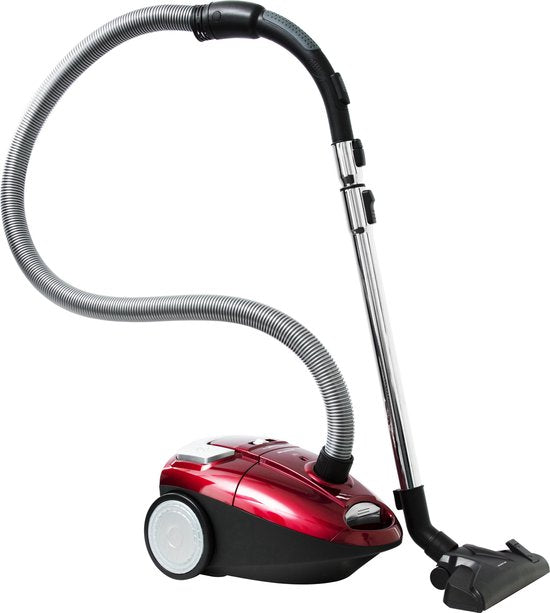 Inventum ST154RZA - Stofzuiger met zak - 1,5 liter - HEPA 13 - Lichtgewicht - Rood