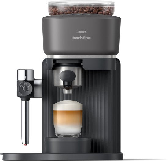 Philips Baristina Latte - BAR400/60 - Espressomachine - Pistonmachine - Cappuccino - Automatische Melkopschuimer - Zwart(Zwart)