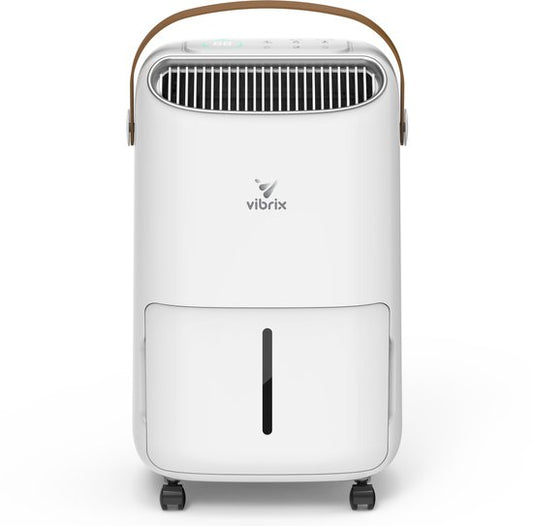 Vibrix DryFlow12 Luchtontvochtiger – 12L per dag – Wasdroogfunctie – Stil  Energiezuinig – Ontvochtiger voor Badkamer, Kelder, Zolder  Slaapkamer – Slimme Dehumidifier(12 l)