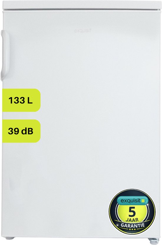 Exquisit KS16-V-H-010DW - Koelkast Tafelmodel - 133 Liter - 5 Jaar Garantie - Energielabel D - LED verlichting - 39dB - Wit