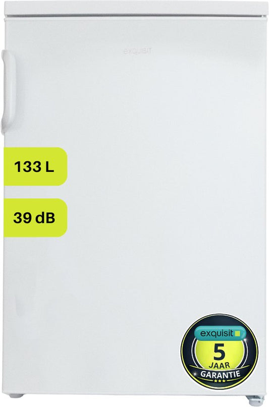 Exquisit KS16-V-H-010DW - Koelkast Tafelmodel - 133 Liter - 5 Jaar Garantie - Energielabel D - LED verlichting - 39dB - Wit