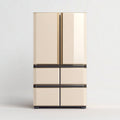 koelkast met vijf compartimenten in zilver en goud 70 x 70 x 180cm