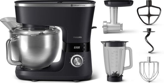 Philips 7000 series HR7962/21 - Keukenmachine - Incl accessoires(Kneedhaak， Sapcentrifuge， Vleesmolen， Kloppers/garde)