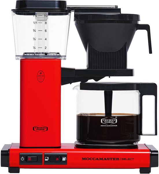Moccamaster KBG Select - Filterkoffiezetapparaat - Red - 5 jaar garantie(Red)
