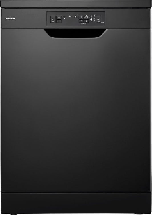 Inventum VVW6008AB vaatwasser - 12 couverts - Bestekmand - 5 programma’s - Deur opent automatisch - Startuitstel - Energielabel D - Vrijstaand - Zwart(Zwart)