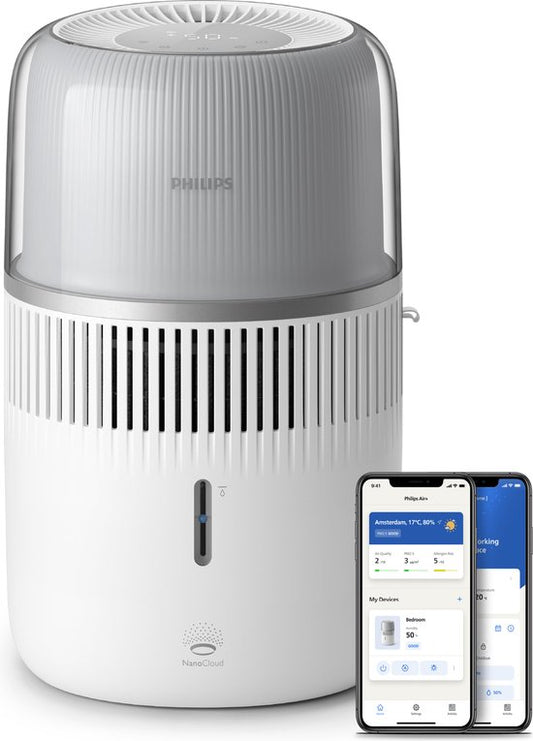 Philips Luchtbevochtiger 5000-serie HU5710/00 - Stille werking (12 dB) - 4,5 L - Aromatherapie - Wit