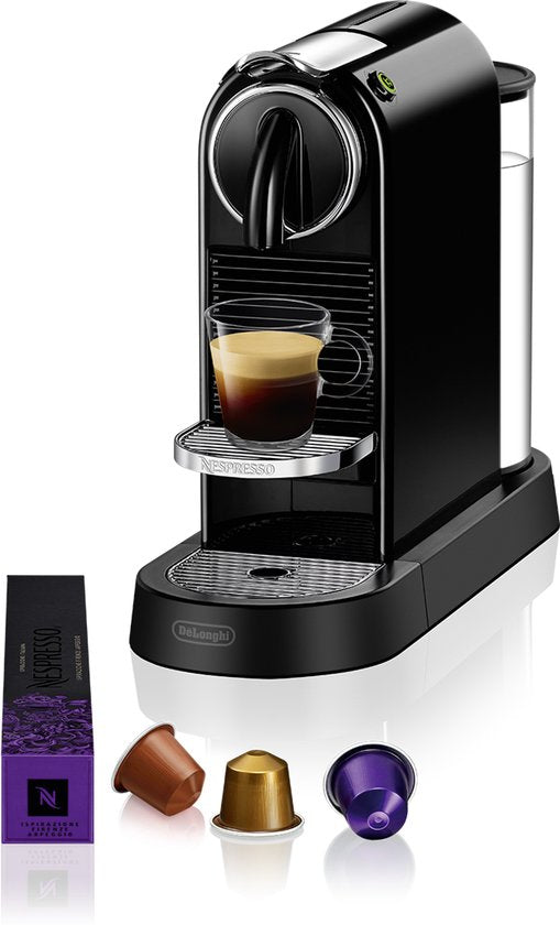 De'Longhi Nespresso Citiz EN167.B - Koffiecupmachine - Zwart(Zwart/Geen melkopschuimer)