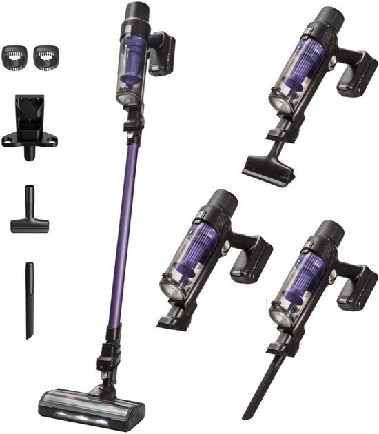 Rowenta X-Pert 7.60 RH6A31 - Steelstofzuiger - Draadloos - Ultralicht - 45 min Gebruikstijd - 140 W - Compact Design - LED verlichting zuigmond zuigmond