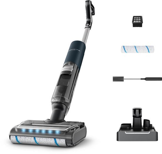 Rowenta X-Clean 7 GZ5735 - 2-in-1 Vloerreiniger - Stofzuiger  dweil in 1 - 45 min gebruikstijd - Zelfreiniging  droging, LED verlichting(Reinigingsborsteltje， Docking station met adapter/50)