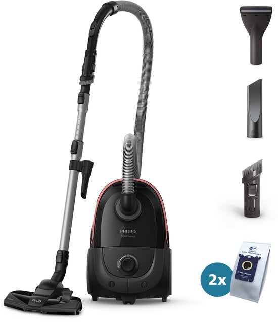 Philips 5000-serie TriActive XD5123/10 - Stofzuiger met zak(Zwart)